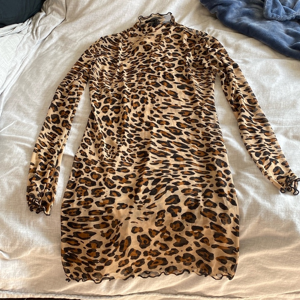 Leopard or cheetah mesh dress from forever 21